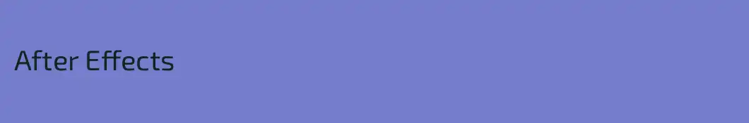 After Effects